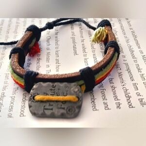 "My Tribute To The Forces " Leather Bracelet